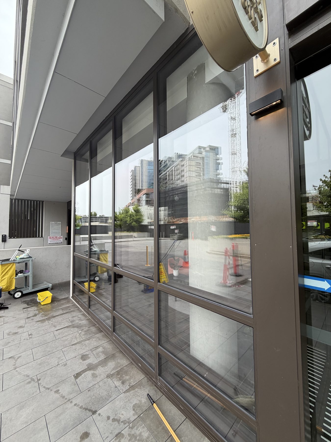 Premium glazing and entrance detail