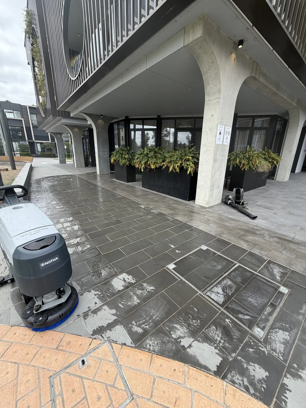 Modern shared building area maintained to a high standard